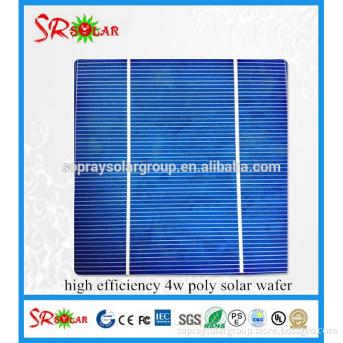 4w polycrystalline solar cell, multi solar wafer high efficiency